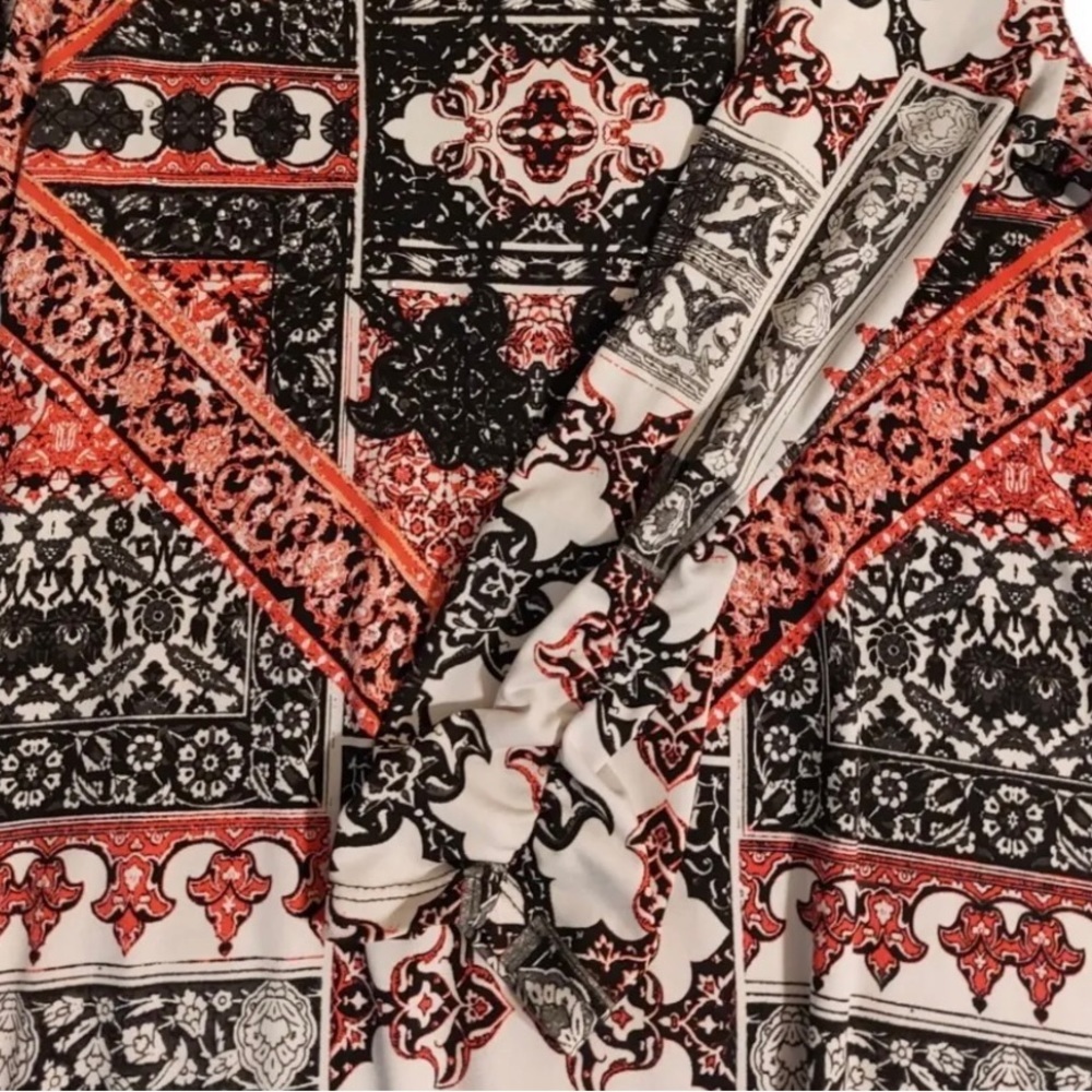 Style & Co Studded Tunic Blouse | Boho Tribal Print | 3/4 Sleeve | XL - Picture 7 of 7